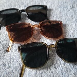 Stylish Sunglasses Set in Black, Brown, and Tan